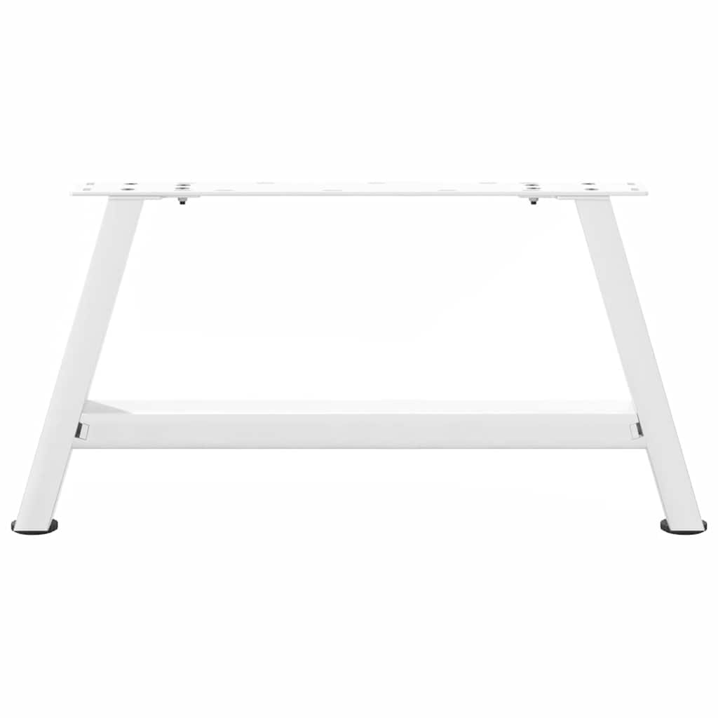 vidaXL Nogi do stolika kawowego w kształcie litery A 2 szt. Białe 60x(30-31) cm Stal