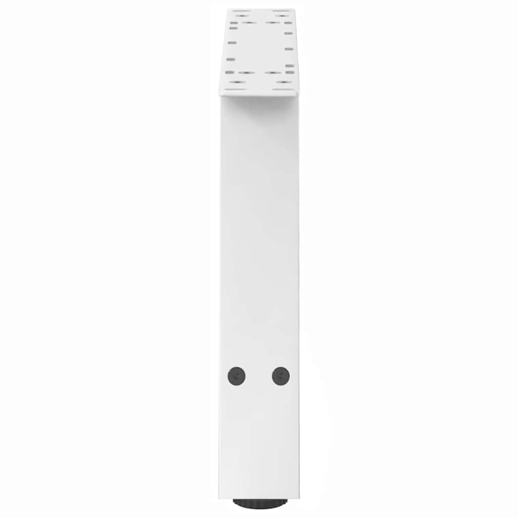 vidaXL Nogi do stolika kawowego w kształcie litery A 2 szt. Białe 60x(30-31) cm Stal