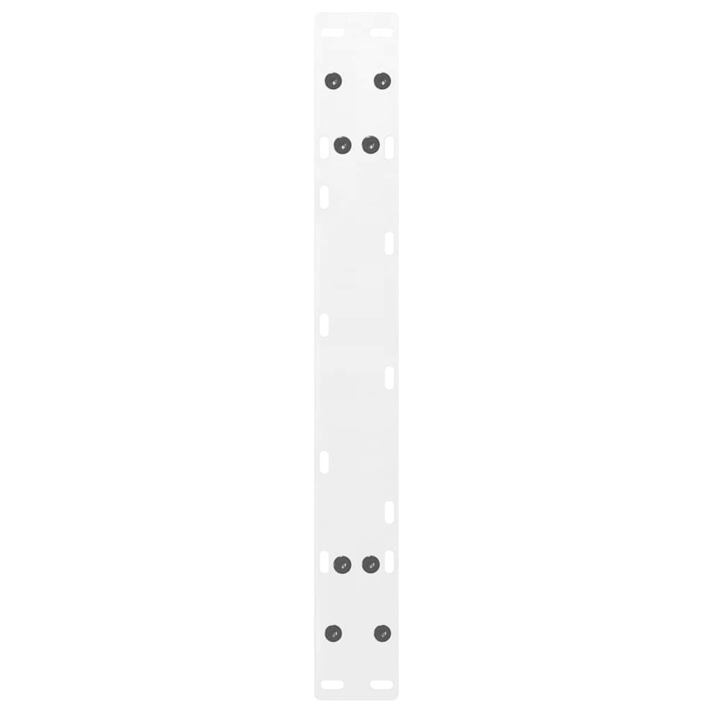 vidaXL Nogi do stolika kawowego w kształcie litery A 2 szt. Białe 60x(30-31) cm Stal