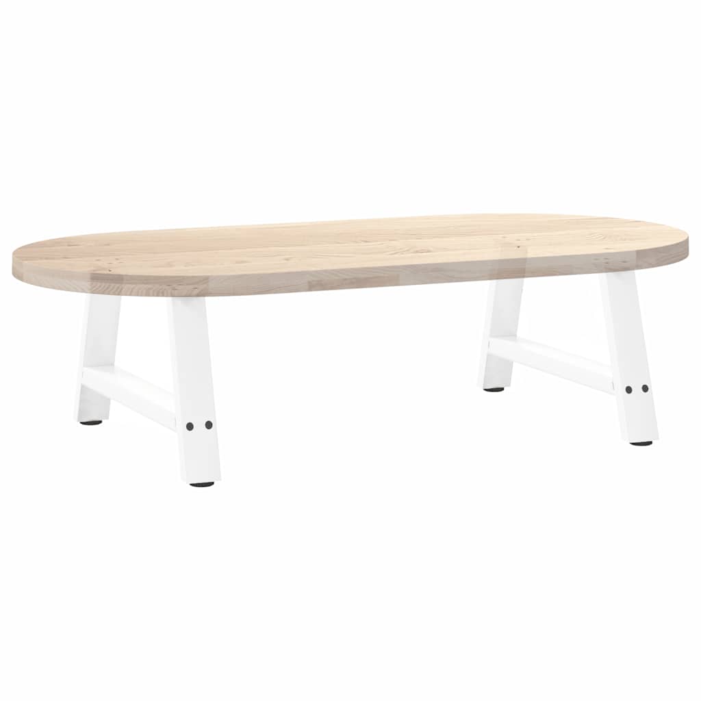 vidaXL Nogi do stolika kawowego w kształcie litery A 2 szt. Białe 60x(30-31) cm Stal