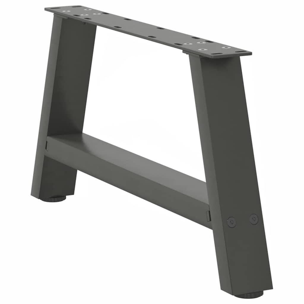 vidaXL Nogi do stolika kawowego w kształcie litery A 2 szt. Antracyt 60x(30-31) cm Stal