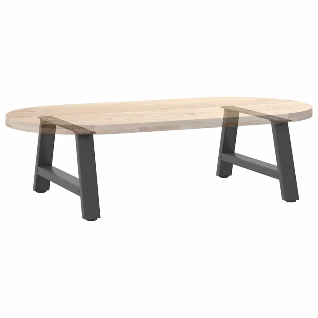 vidaXL Nogi do stolika kawowego w kształcie litery A 2 szt. Antracyt 60x(30-31) cm Stal