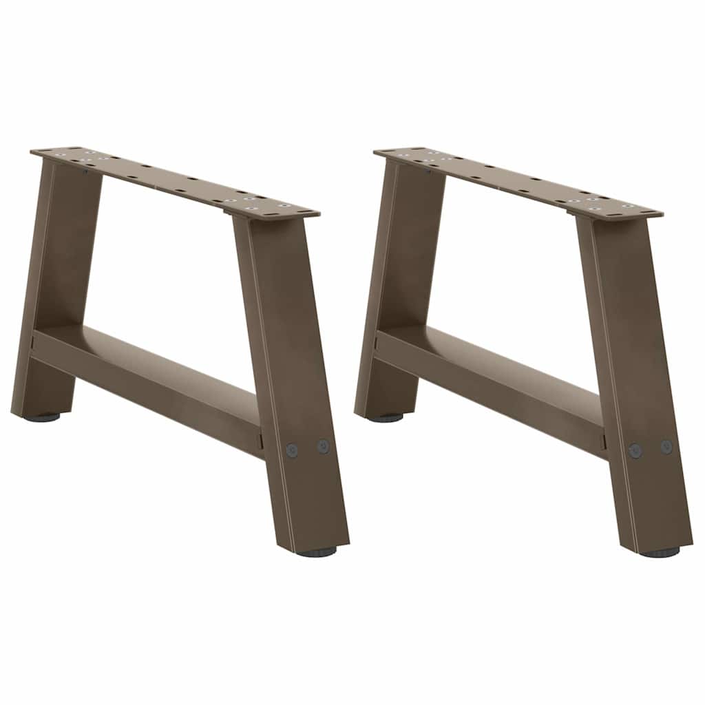 vidaXL Nogi do stolika kawowego w kształcie litery A 2 szt. 60x(30-31) cm Stal
