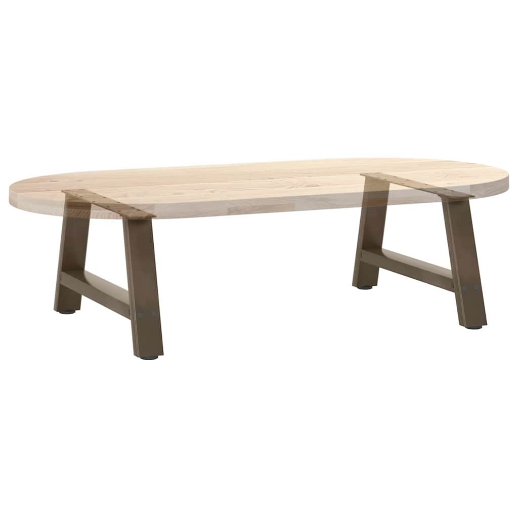 vidaXL Nogi do stolika kawowego w kształcie litery A 2 szt. 60x(30-31) cm Stal