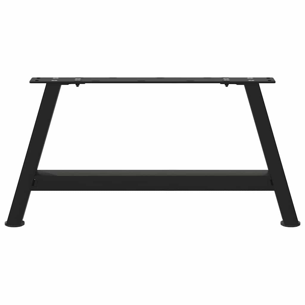 vidaXL Nogi do stolika kawowego w kształcie litery A 2 szt. Czarne 70x(30-31) cm Stal