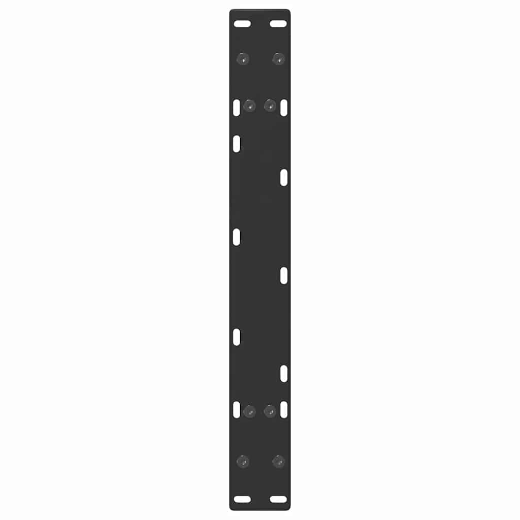 vidaXL Nogi do stolika kawowego w kształcie litery A 2 szt. Czarne 70x(30-31) cm Stal