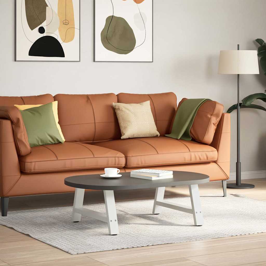 vidaXL Nogi do stolika kawowego w kształcie litery A 2 szt. Białe 70x(30-31) cm Stal