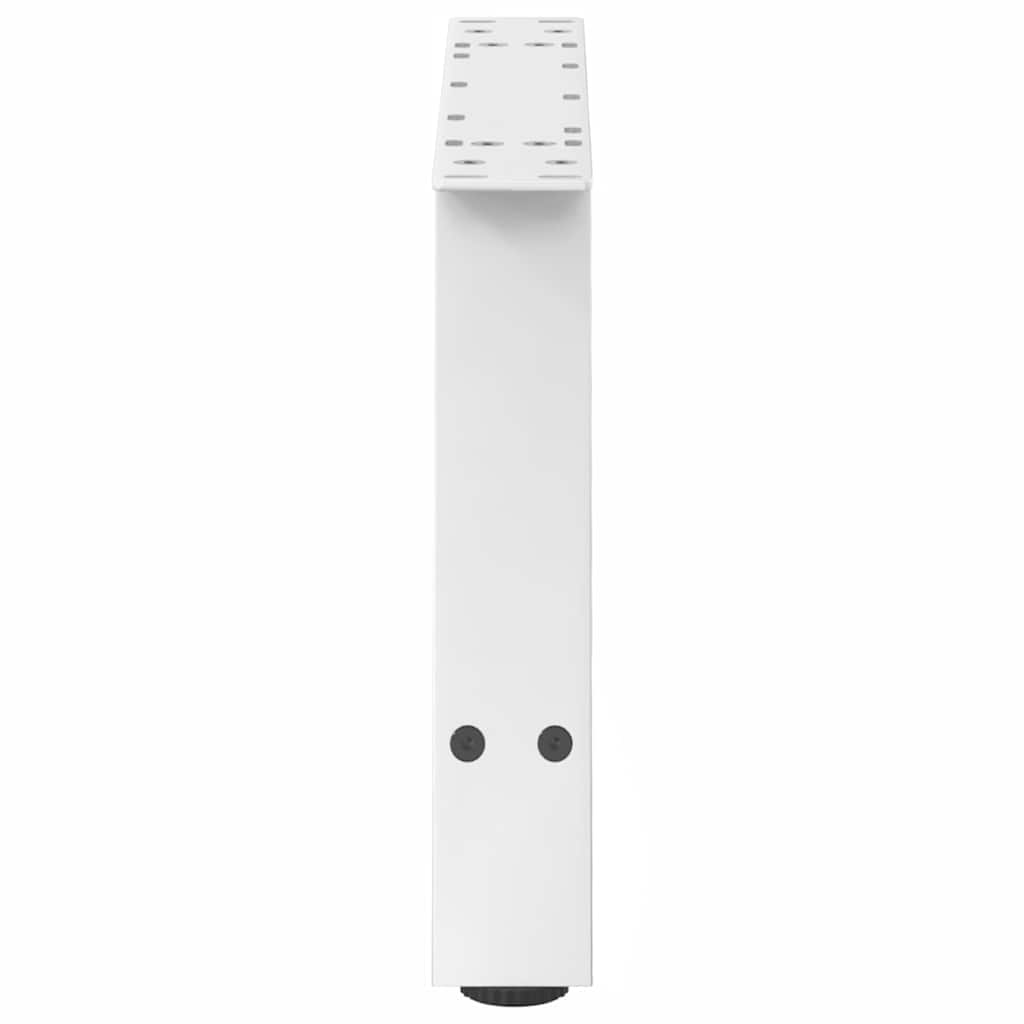 vidaXL Nogi do stolika kawowego w kształcie litery A 2 szt. Białe 70x(30-31) cm Stal