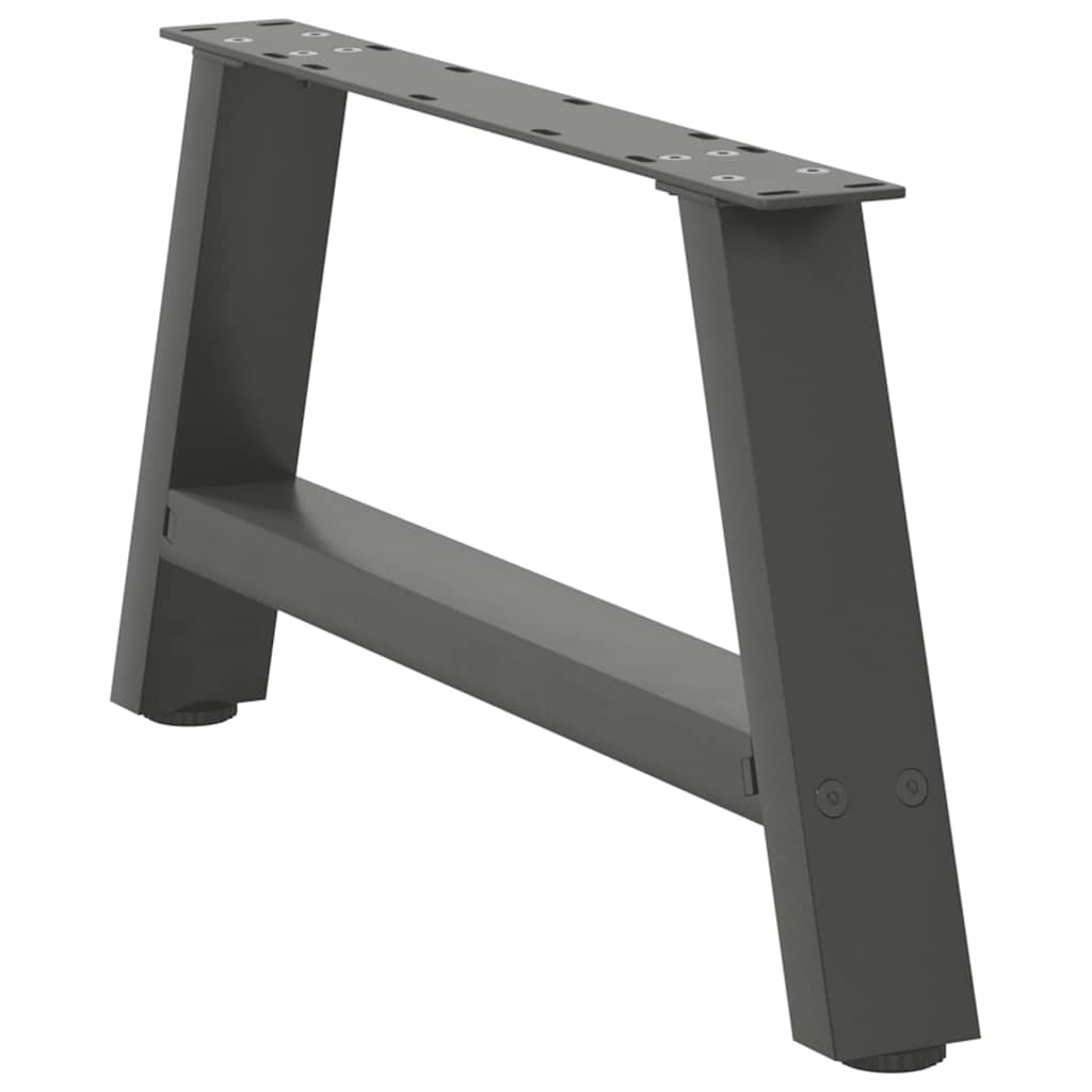 vidaXL Nogi do stolika kawowego w kształcie litery A 2 szt. Antracyt 70x(30-31) cm Stal