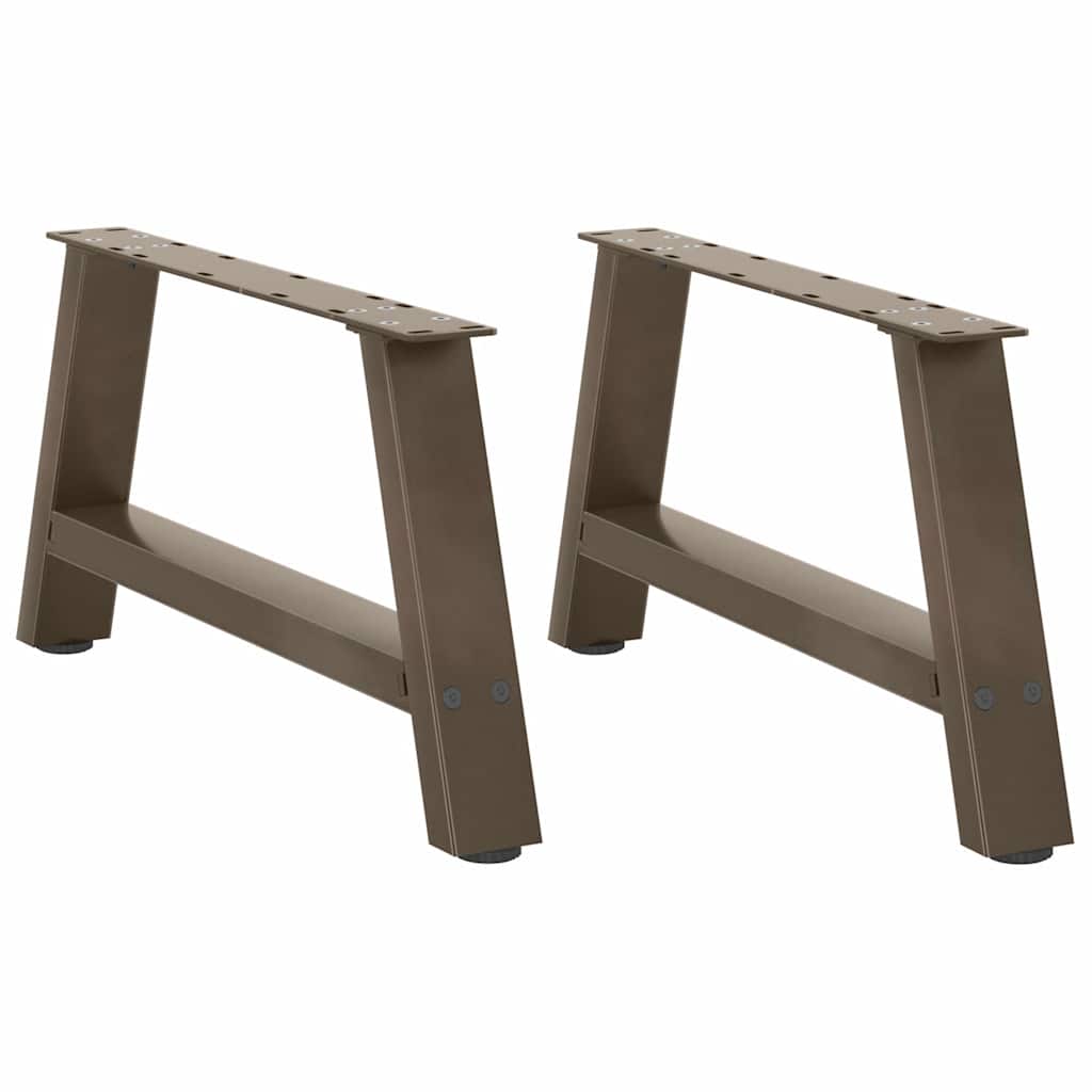 vidaXL Nogi do stolika kawowego w kształcie litery A 2 szt. 70x(30-31) cm Stal