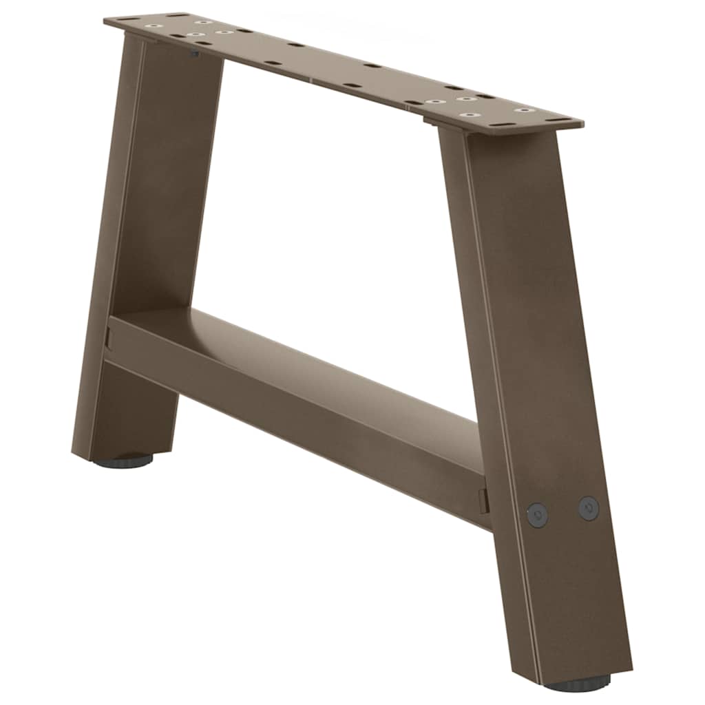 vidaXL Nogi do stolika kawowego w kształcie litery A 2 szt. 70x(30-31) cm Stal
