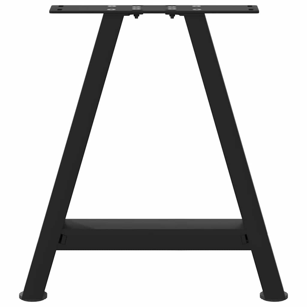 vidaXL Nogi do stolika kawowego w kształcie litery A 2 szt. Czarne 38x(42-43) cm Stal