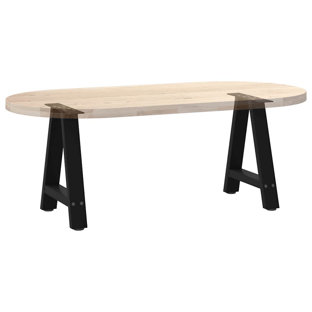 vidaXL Nogi do stolika kawowego w kształcie litery A 2 szt. Czarne 38x(42-43) cm Stal