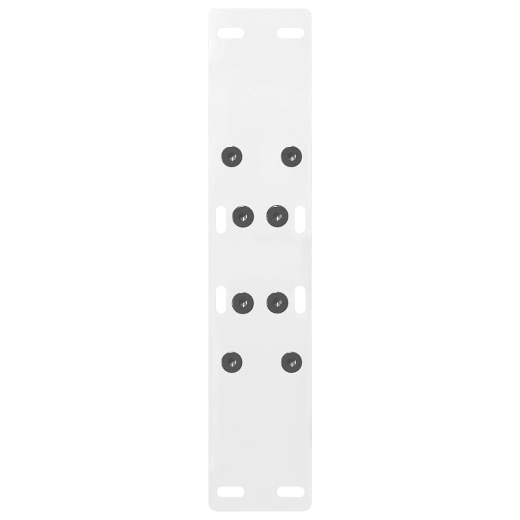 vidaXL Nogi do stolika kawowego w kształcie litery A 2 szt. Białe 38x(42-43) cm Stal