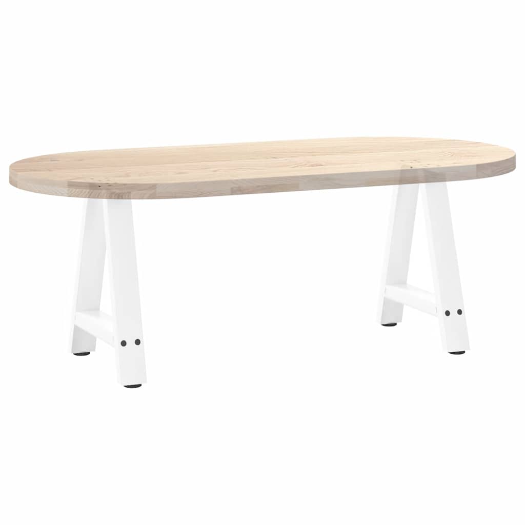 vidaXL Nogi do stolika kawowego w kształcie litery A 2 szt. Białe 38x(42-43) cm Stal