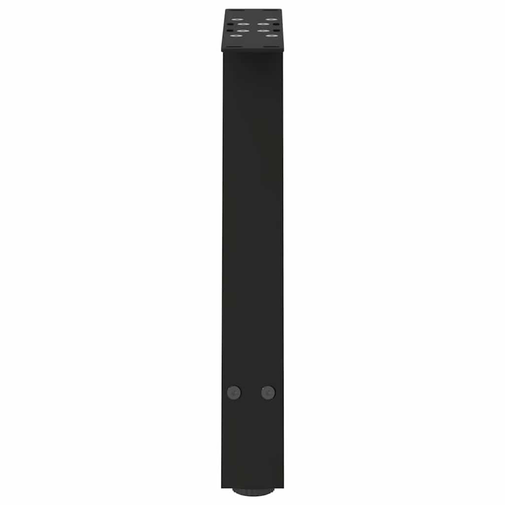 vidaXL Nogi do stolika kawowego w kształcie litery A 2 szt. Czarne 50x(42-43) cm Stal