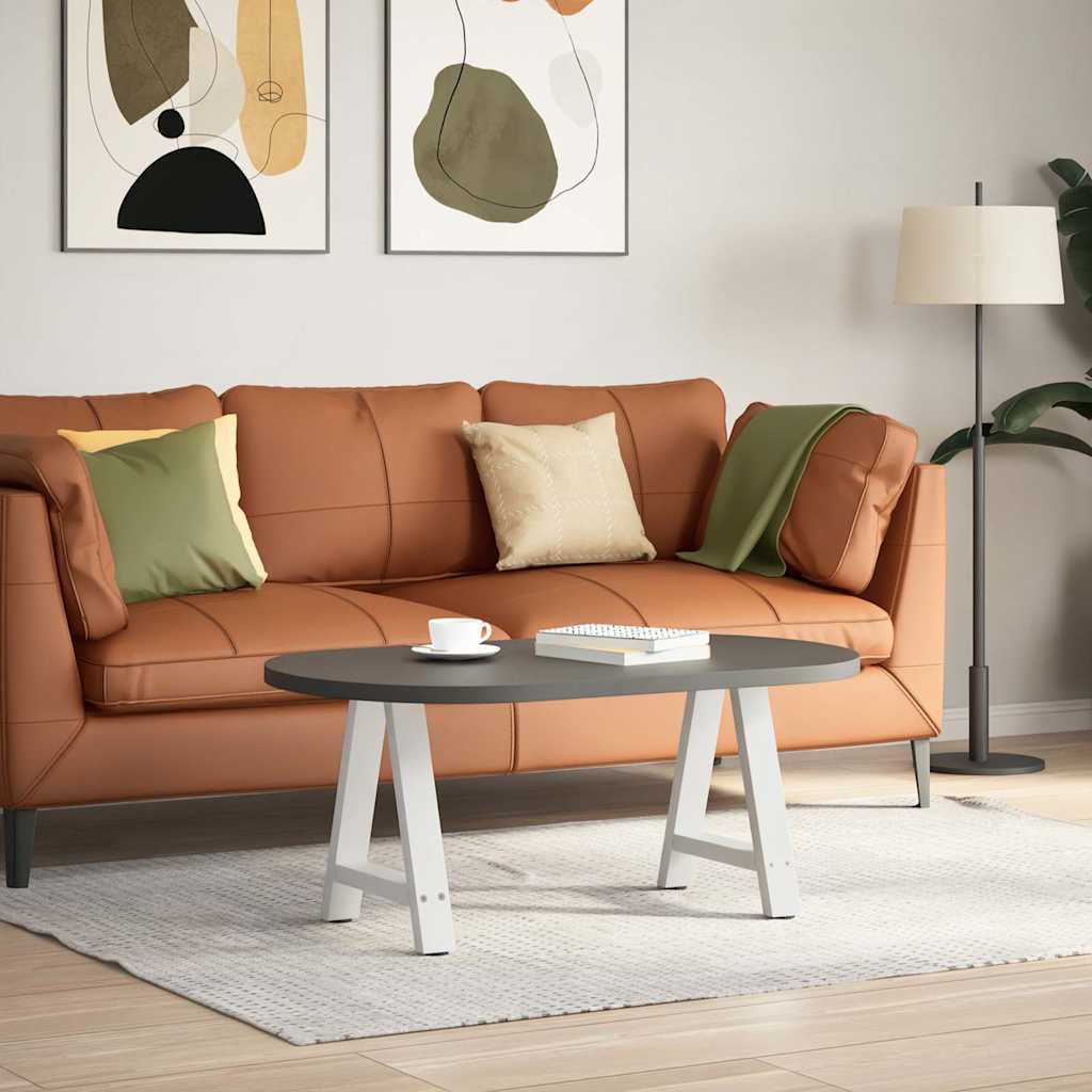 vidaXL Nogi do stolika kawowego w kształcie litery A 2 szt. Białe 50x(42-43) cm Stal