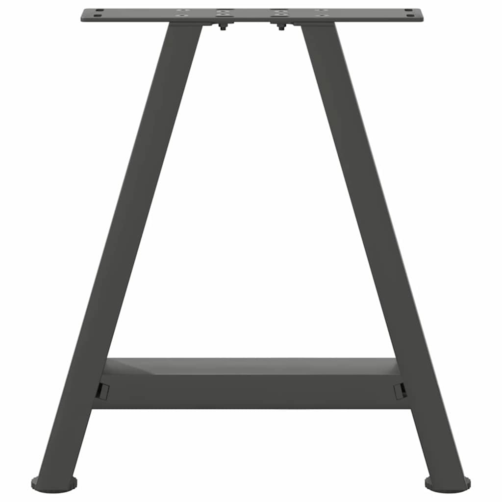 vidaXL Nogi do stolika kawowego w kształcie litery A 2 szt. Antracyt 50x(42-43) cm Stal