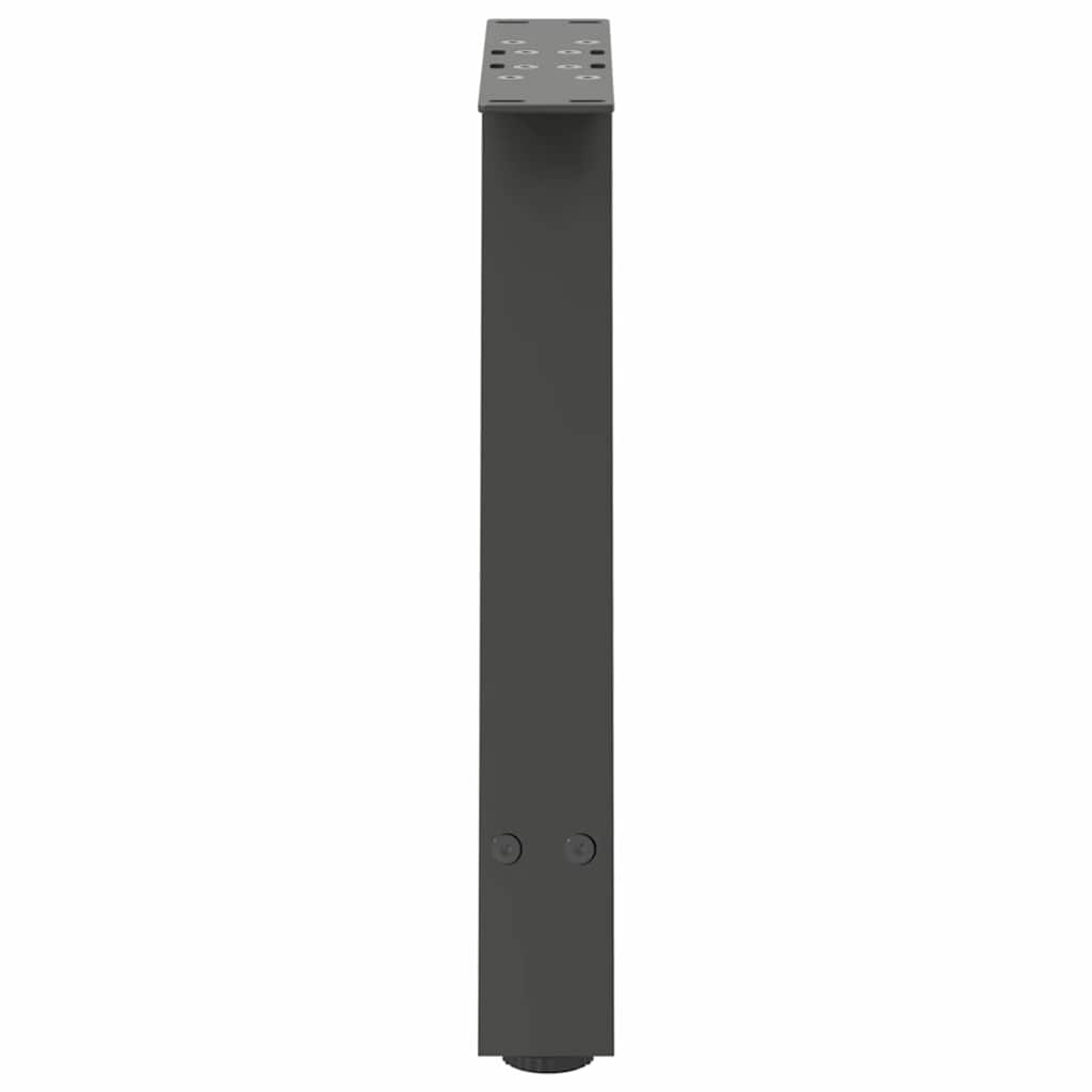 vidaXL Nogi do stolika kawowego w kształcie litery A 2 szt. Antracyt 50x(42-43) cm Stal