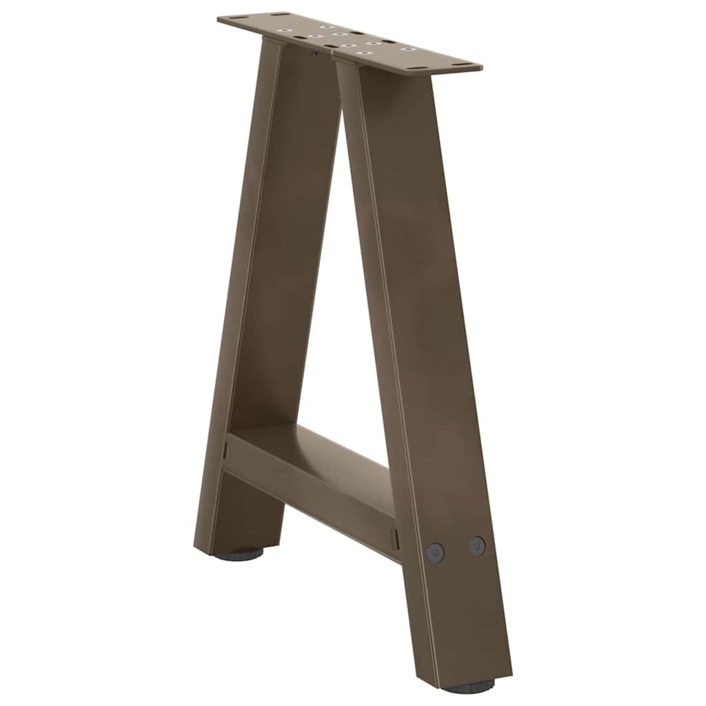 vidaXL Nogi do stolika kawowego w kształcie litery A 2 szt. 50x(42-43) cm Stal