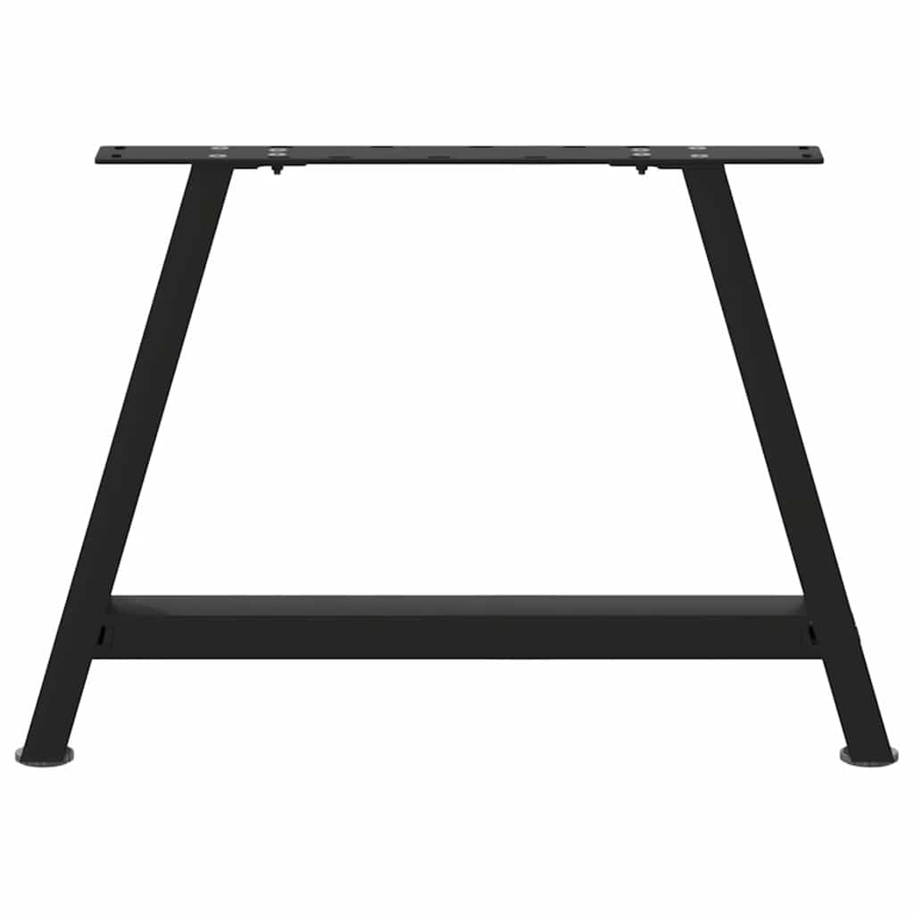 vidaXL Nogi do stolika kawowego w kształcie litery A 2 szt. Czarne 60x(42-43) cm Stal