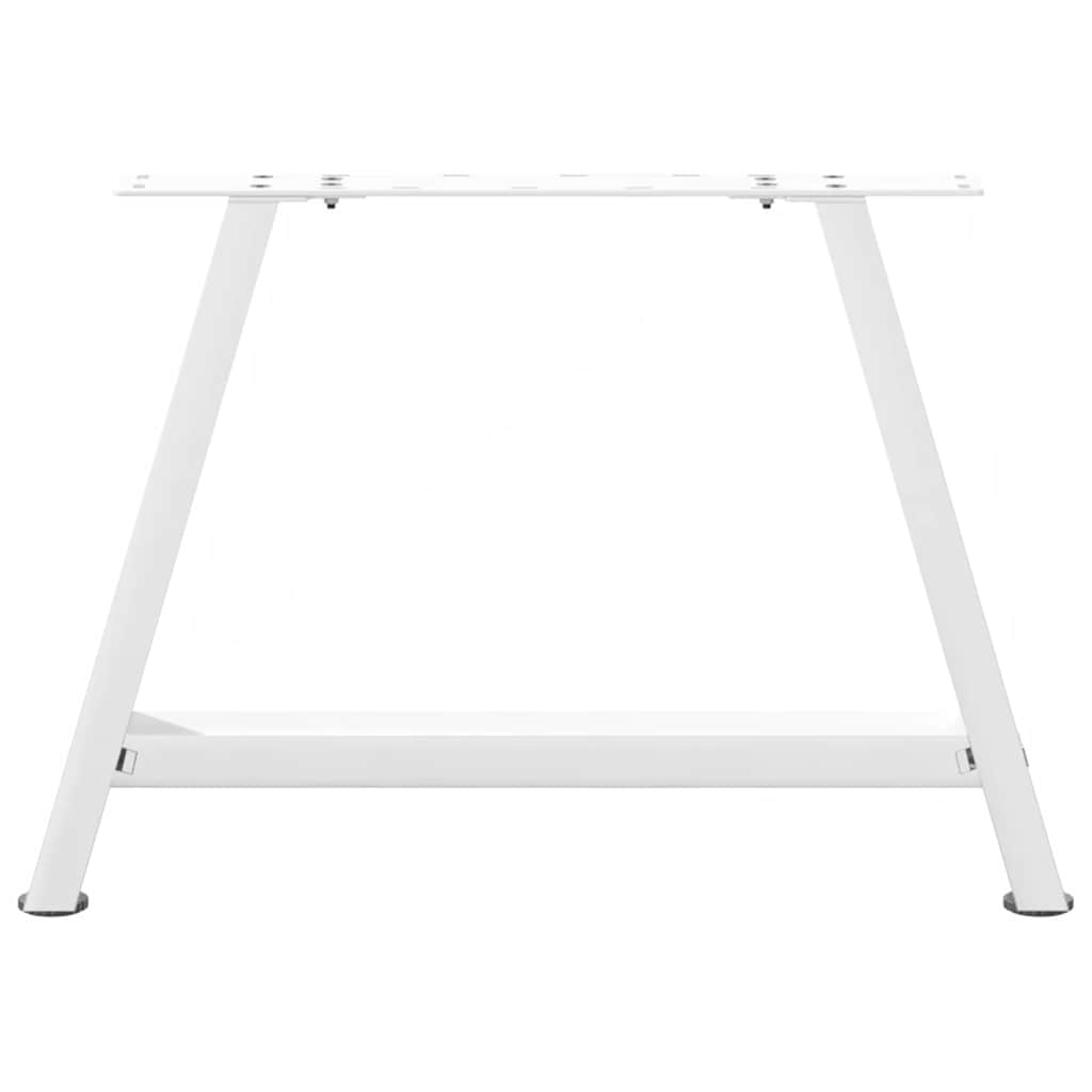vidaXL Nogi do stolika kawowego w kształcie litery A 2 szt. Białe 60x(42-43) cm Stal