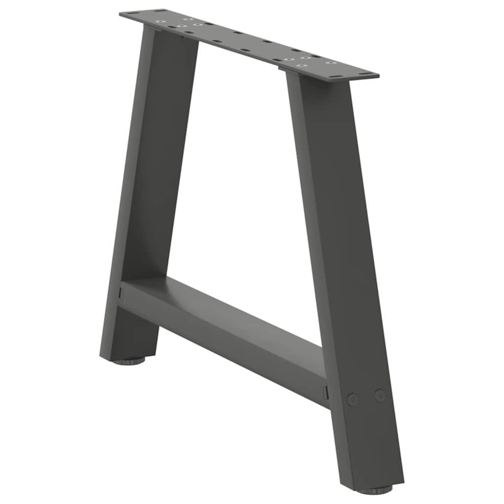 vidaXL Nogi do stolika kawowego w kształcie litery A 2 szt. Antracyt 60x(42-43) cm Stal