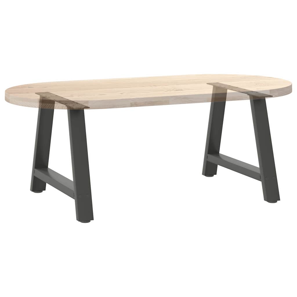 vidaXL Nogi do stolika kawowego w kształcie litery A 2 szt. Antracyt 60x(42-43) cm Stal