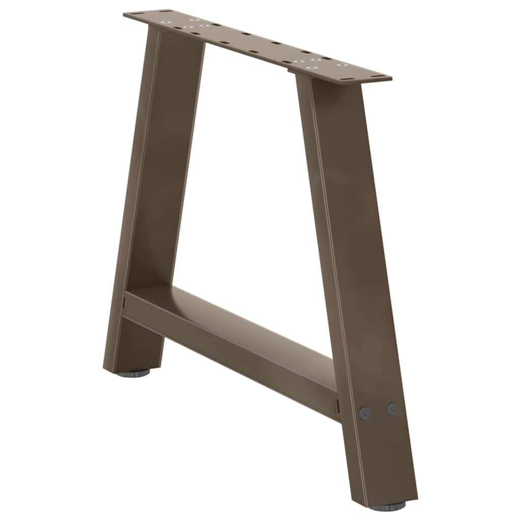 vidaXL Nogi do stolika kawowego w kształcie litery A 2 szt. 60x(42-43) cm Stal