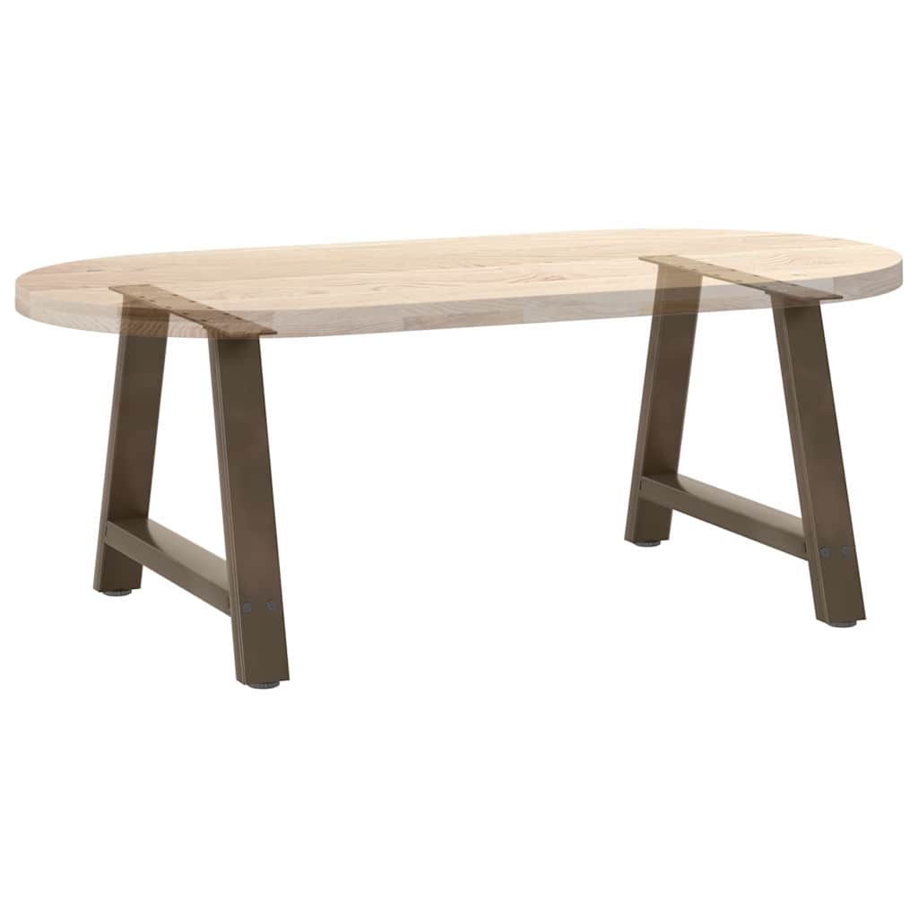 vidaXL Nogi do stolika kawowego w kształcie litery A 2 szt. 60x(42-43) cm Stal