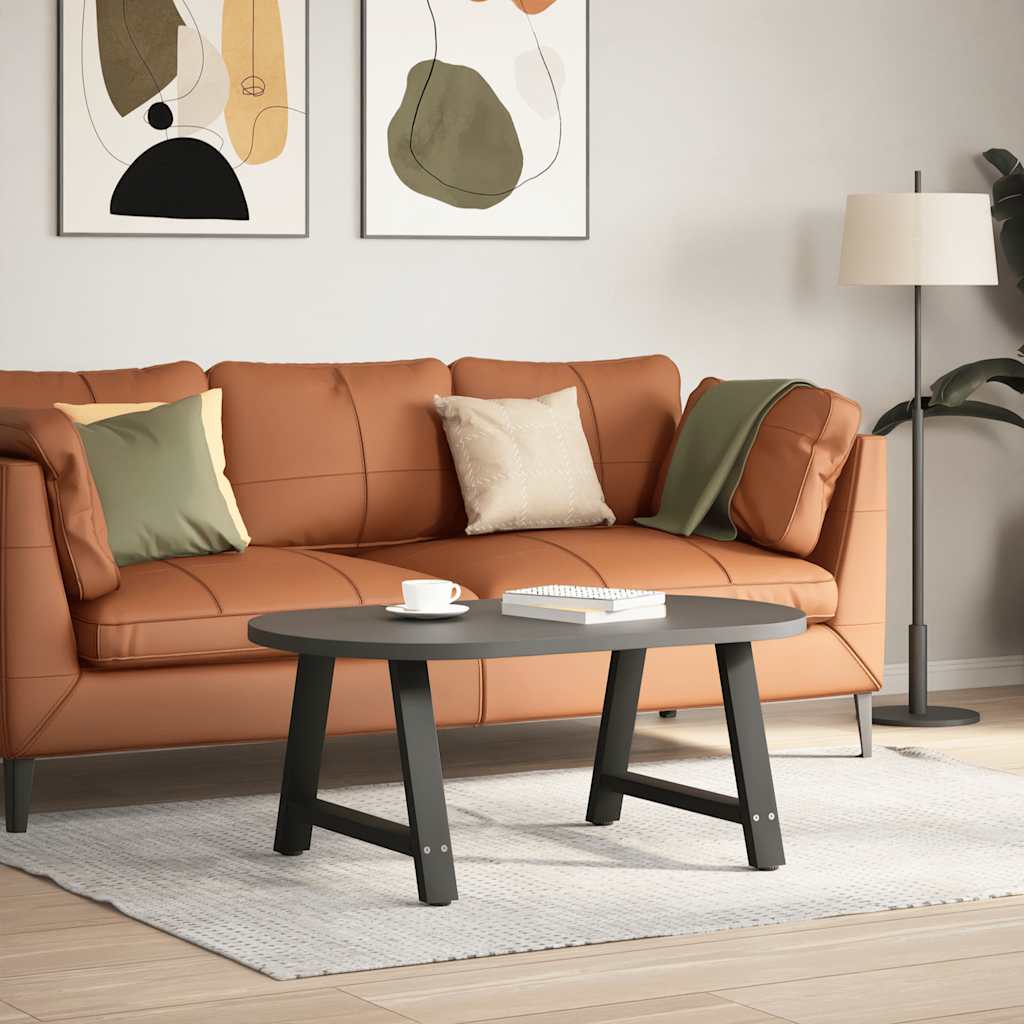 vidaXL Nogi do stolika kawowego w kształcie litery A 2 szt. Czarne 70x(42-43) cm Stal
