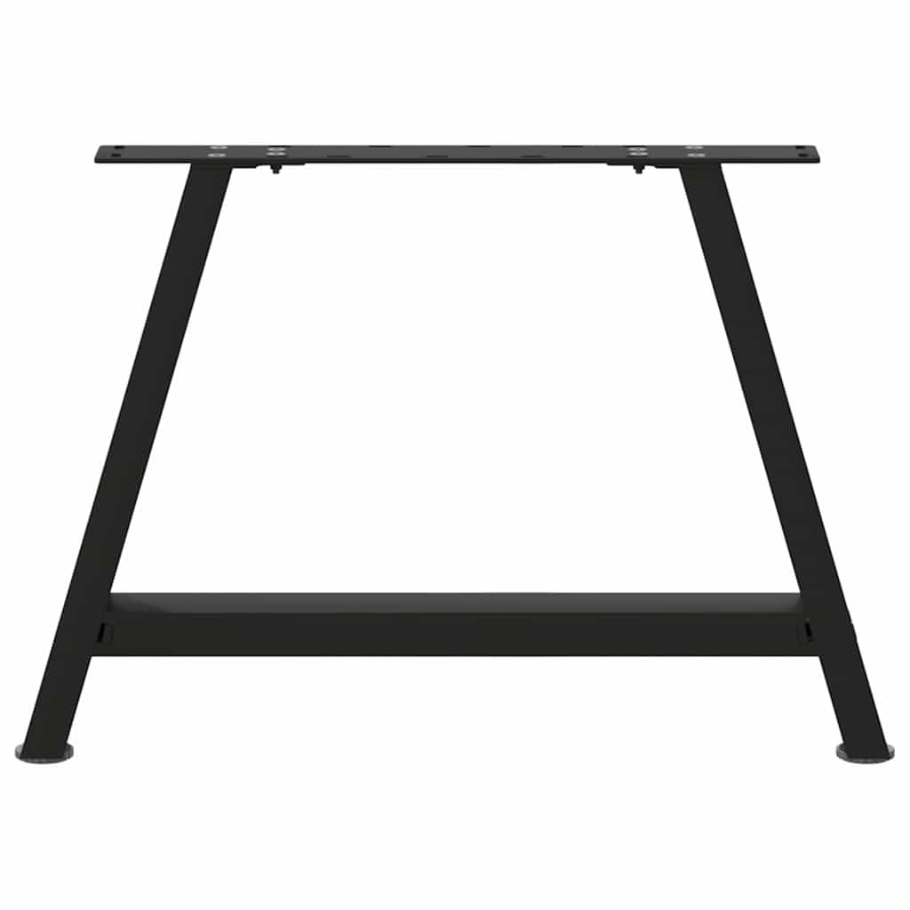 vidaXL Nogi do stolika kawowego w kształcie litery A 2 szt. Czarne 70x(42-43) cm Stal