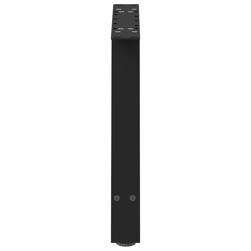 vidaXL Nogi do stolika kawowego w kształcie litery A 2 szt. Czarne 70x(42-43) cm Stal
