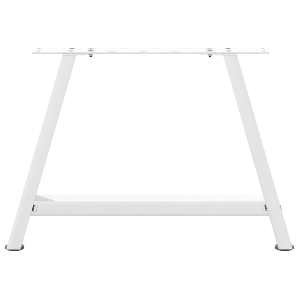 vidaXL Nogi do stolika kawowego w kształcie litery A 2 szt. Białe 70x(42-43) cm Stal