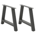 vidaXL Nogi do stolika kawowego w kształcie litery A 2 szt. Antracyt 70x(42-43) cm Stal