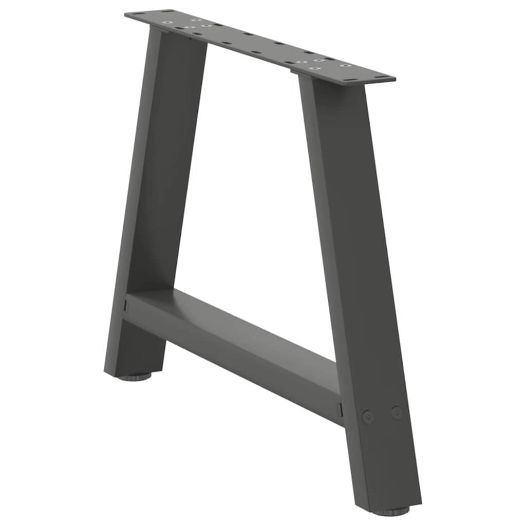 vidaXL Nogi do stolika kawowego w kształcie litery A 2 szt. Antracyt 70x(42-43) cm Stal