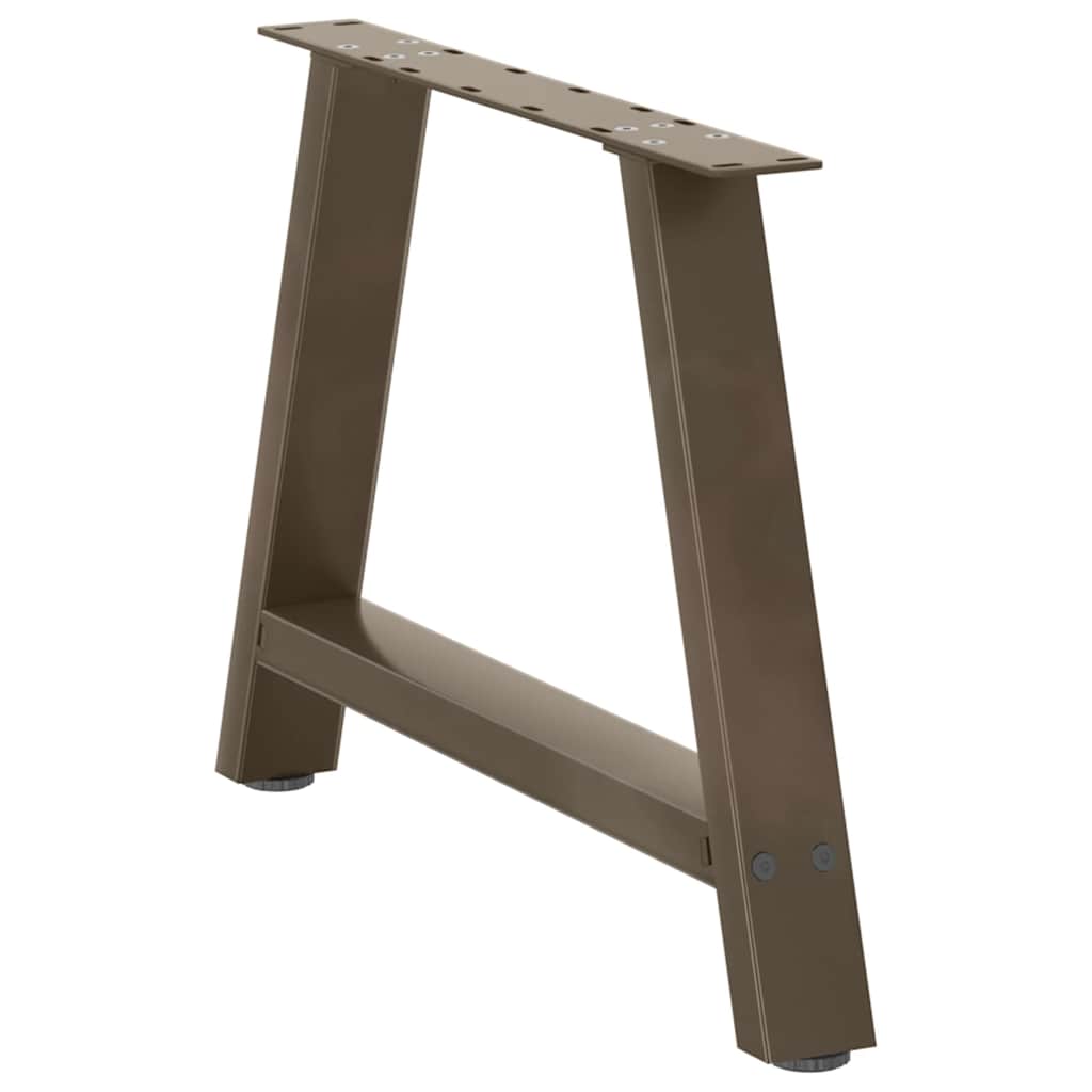 vidaXL Nogi do stolika kawowego w kształcie litery A 2 szt. 70x(42-43) cm Stal
