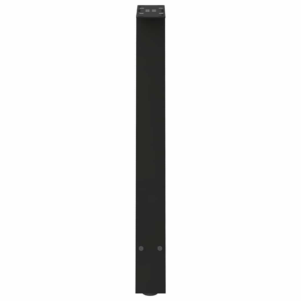 vidaXL Nogi do stołu jadalnego w kształcie litery A 2 szt. Czarne 50x(72-73) cm Stal