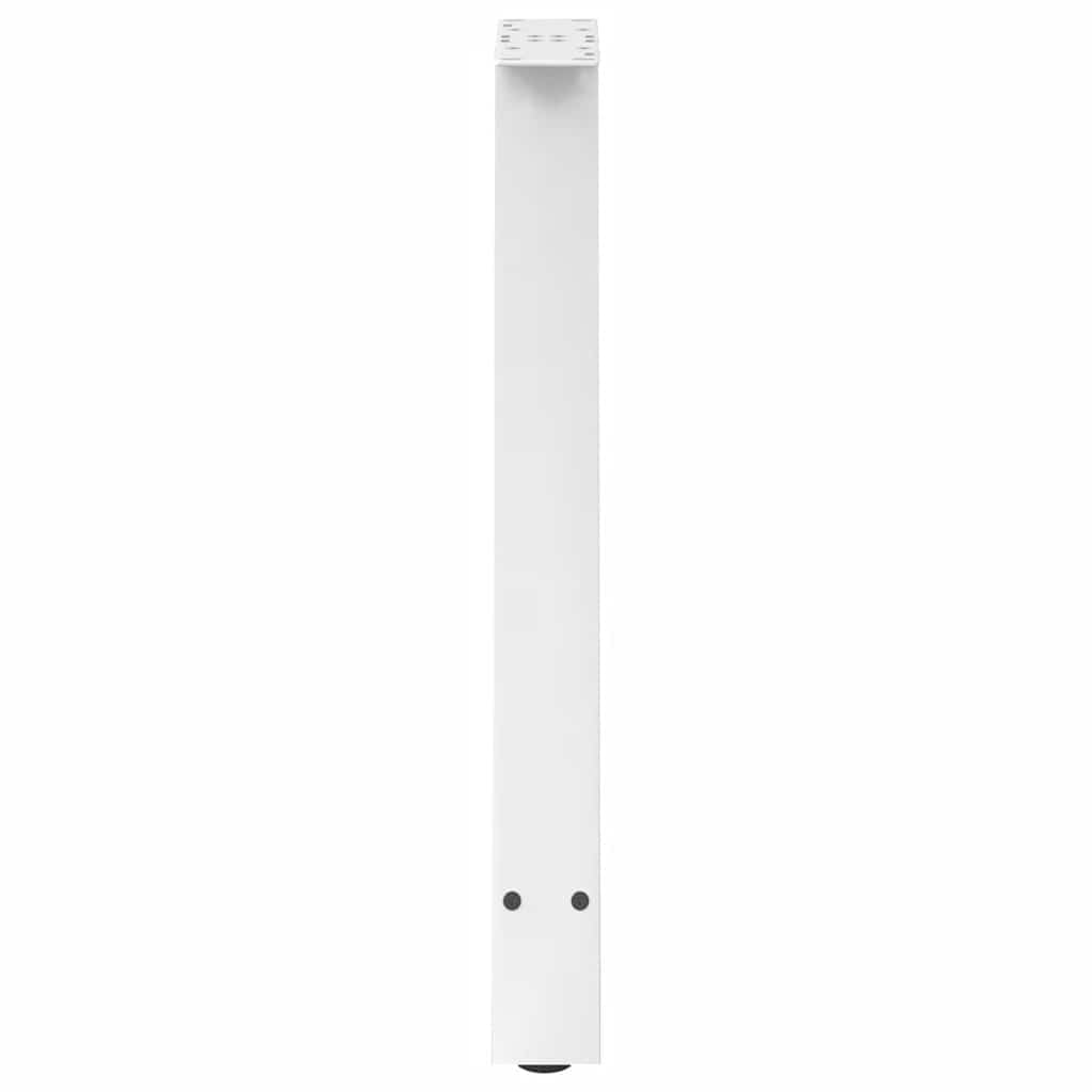 vidaXL Nogi do stołu jadalnego w kształcie litery A 2 szt. Białe 50x(72-73) cm Stal