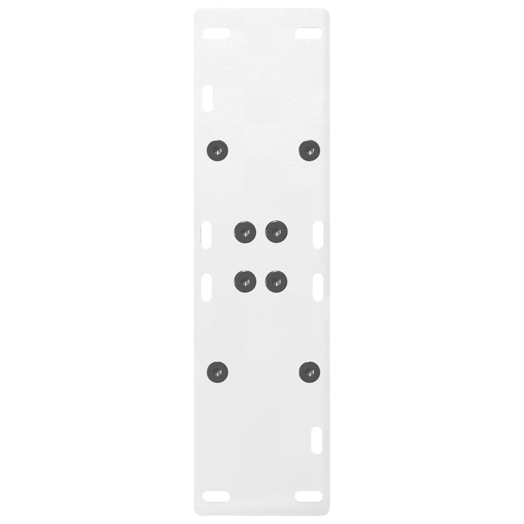 vidaXL Nogi do stołu jadalnego w kształcie litery A 2 szt. Białe 50x(72-73) cm Stal