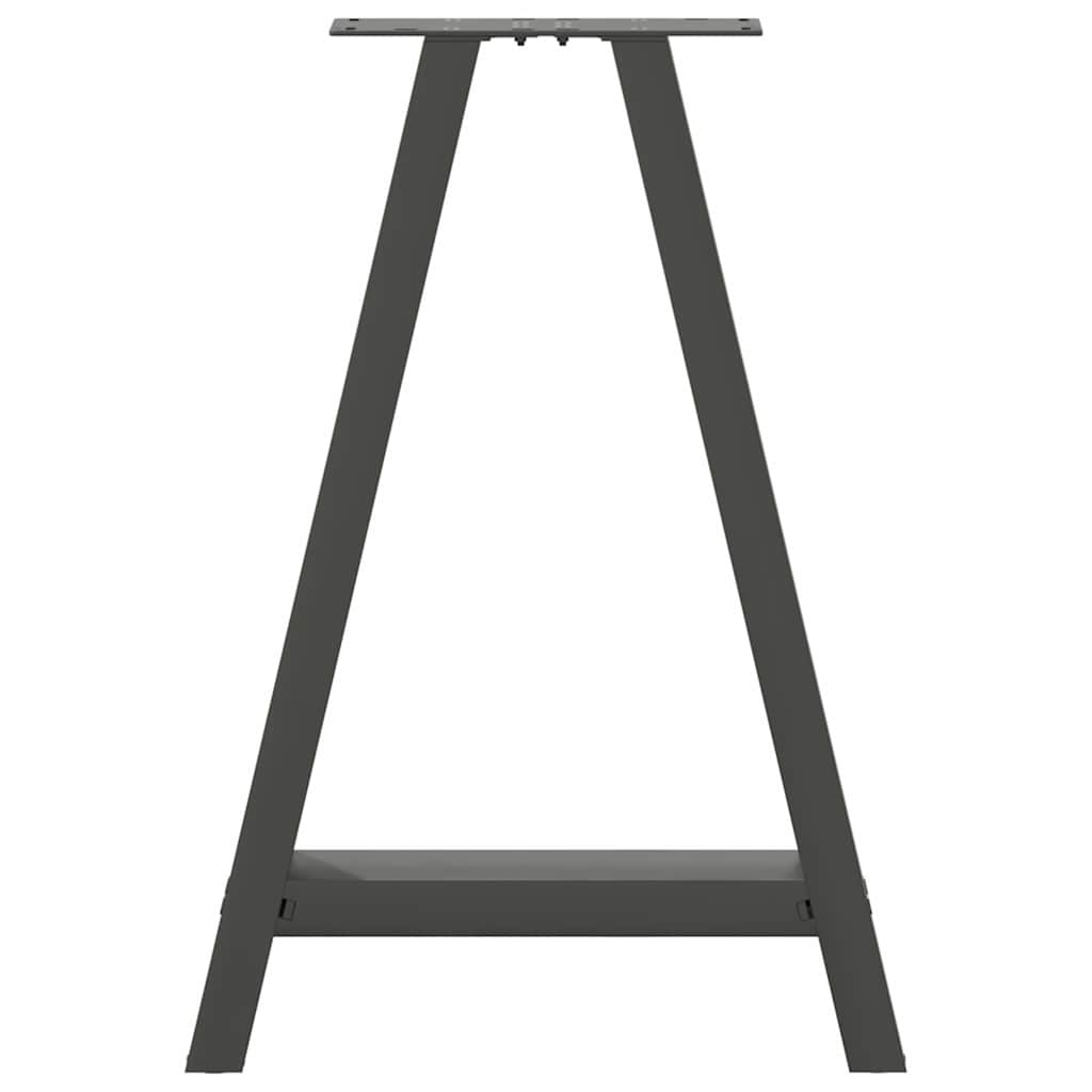 vidaXL Nogi do stołu jadalnego w kształcie litery A 2 szt. Antracyt 50x(72-73) cm Stal