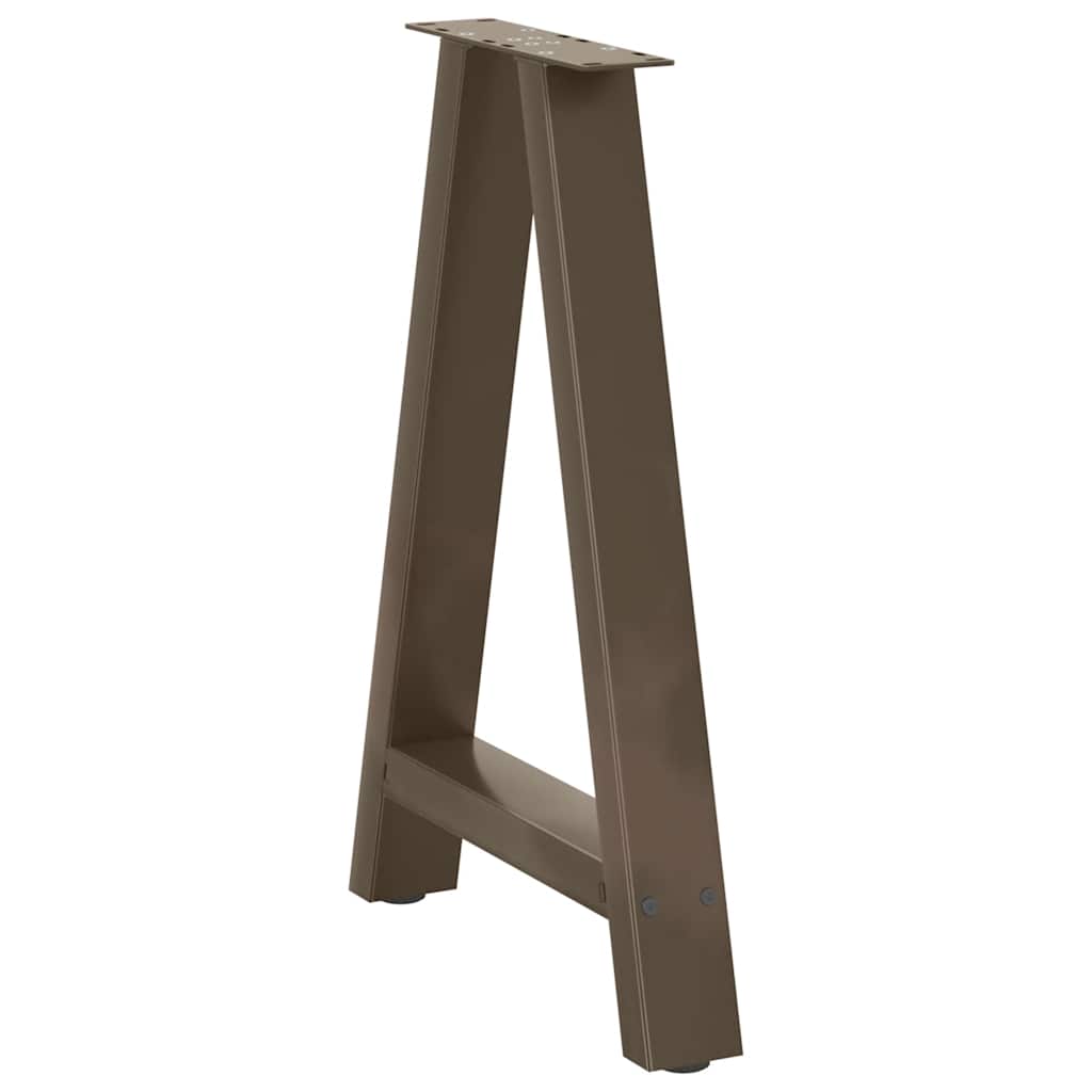 vidaXL Nogi do stołu jadalnego w kształcie litery A 2 szt. 50x(72-73) cm Stal