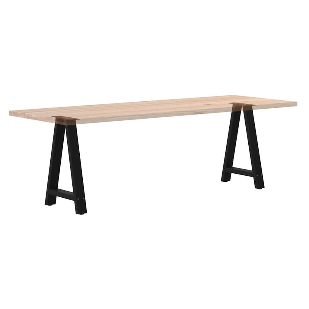 vidaXL Nogi do stołu jadalnego w kształcie litery A 2 szt. Czarne 60x(72-73) cm Stal