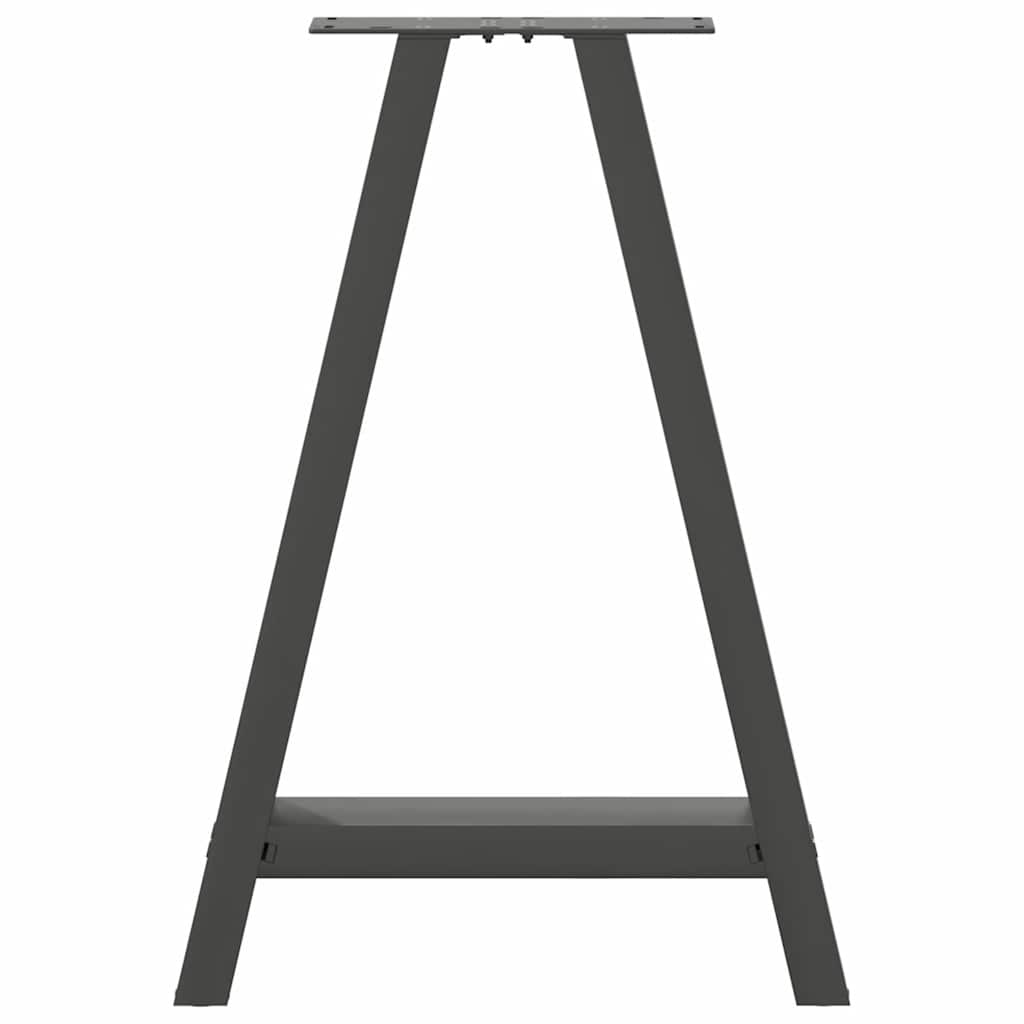 vidaXL Nogi do stołu jadalnego w kształcie litery A 2 szt. Antracyt 60x(72-73) cm Stal