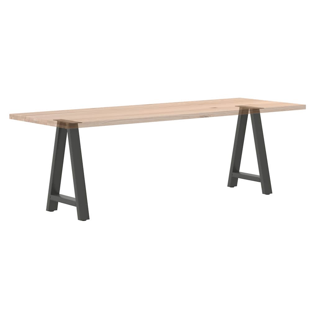 vidaXL Nogi do stołu jadalnego w kształcie litery A 2 szt. Antracyt 60x(72-73) cm Stal