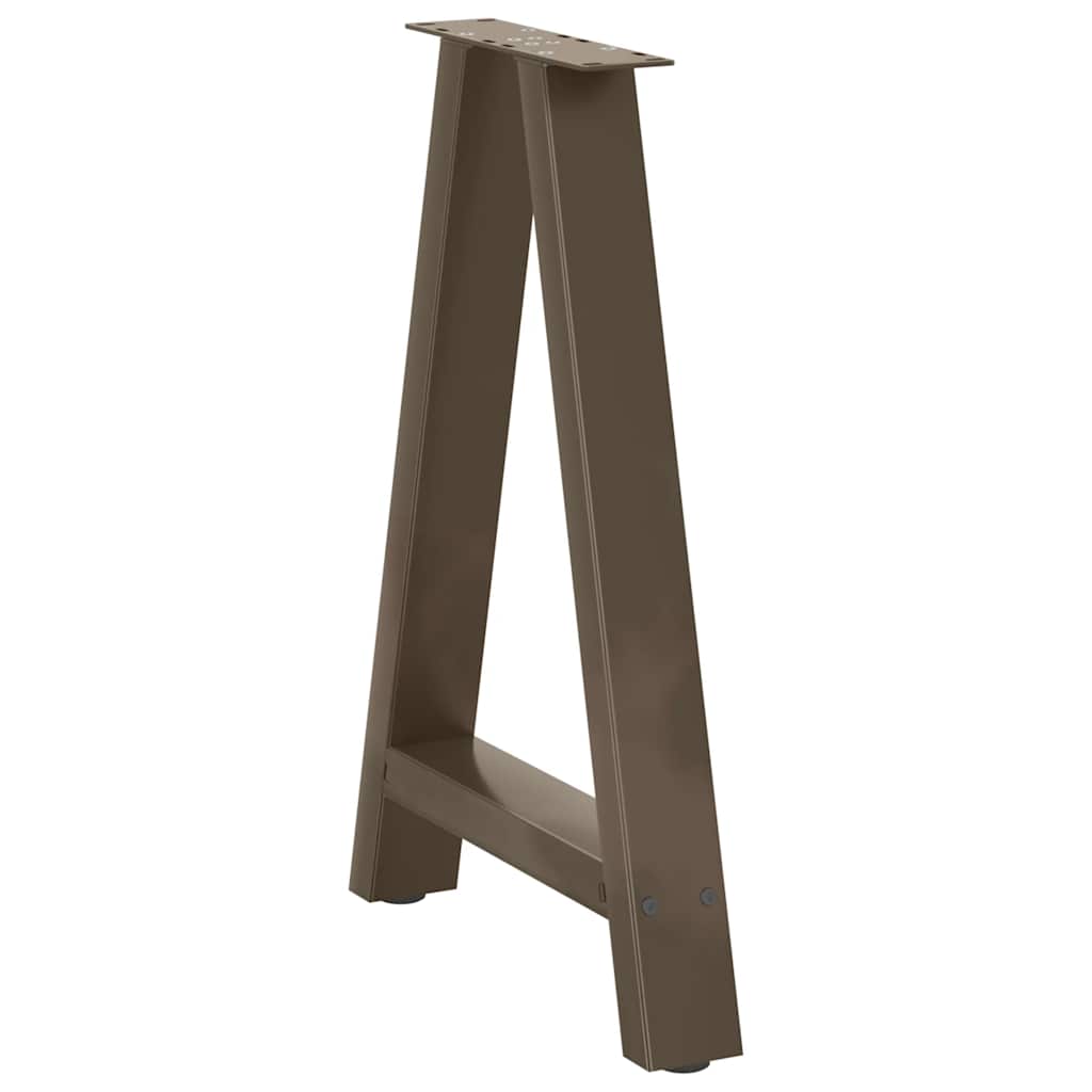 vidaXL Nogi do stołu jadalnego w kształcie litery A 2 szt. 60x(72-73) cm Stal