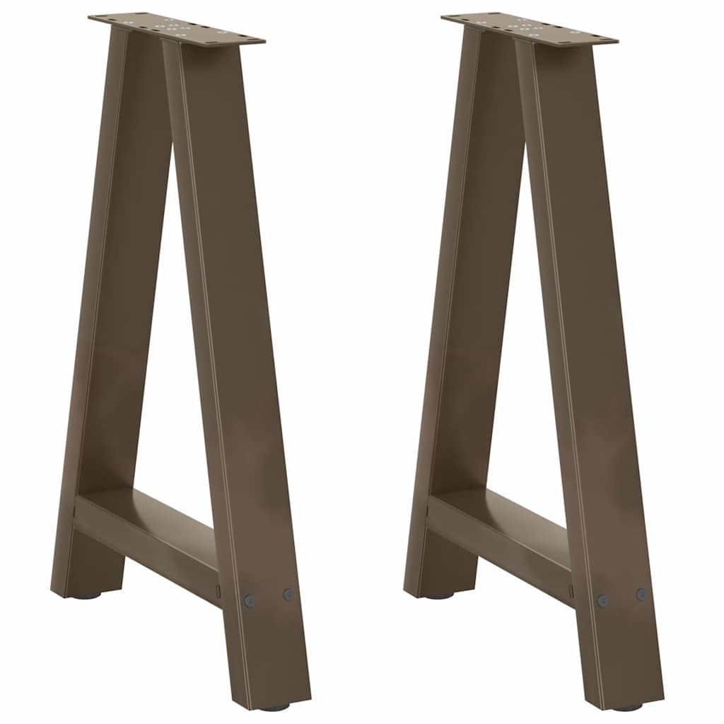vidaXL Nogi do stołu jadalnego w kształcie litery A 2 szt. 60x(72-73) cm Stal