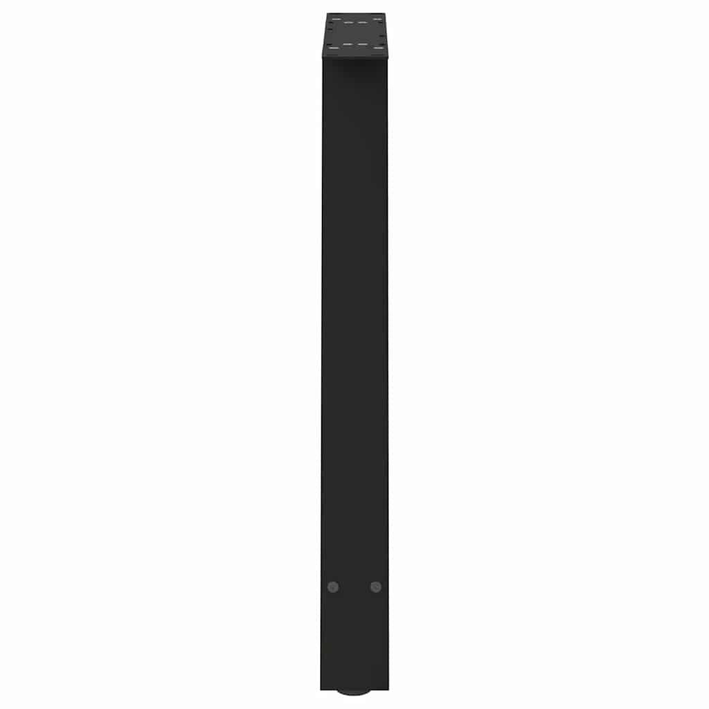 vidaXL Nogi do stołu jadalnego w kształcie litery A 2 szt. Czarne 70x(72-73) cm Stal