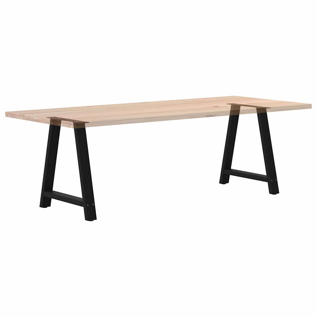 vidaXL Nogi do stołu jadalnego w kształcie litery A 2 szt. Czarne 70x(72-73) cm Stal
