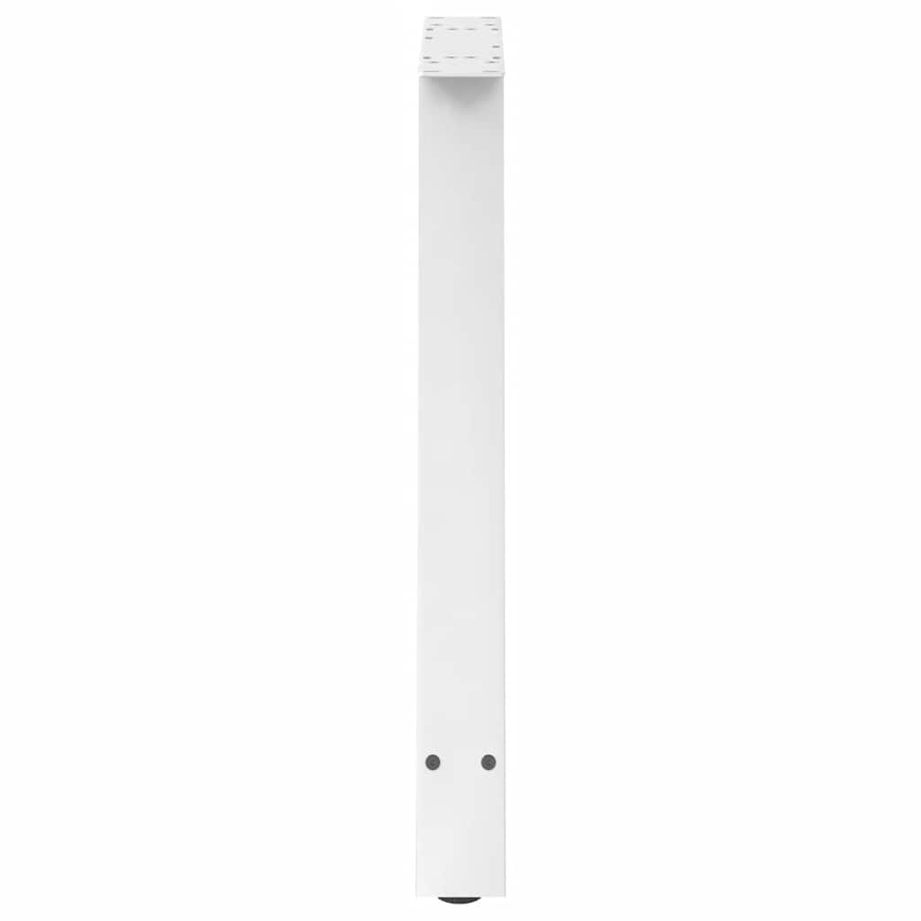 vidaXL Nogi do stołu jadalnego w kształcie litery A 2 szt. Białe 70x(72-73) cm Stal